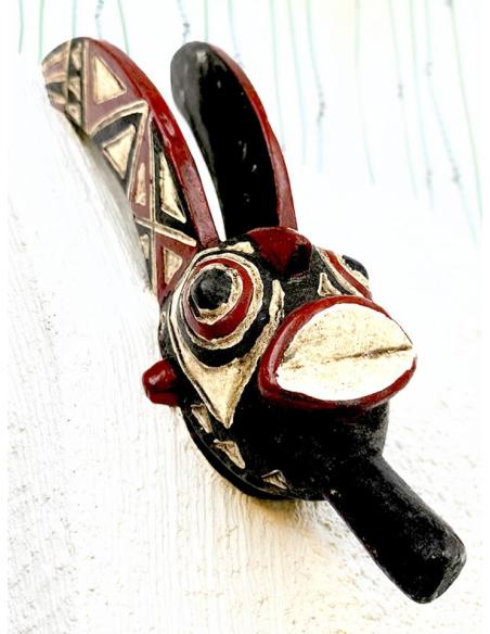 DECORACION DE MADERA MASCARA ETNICA ARTE AFRICANO | ESTILO TRIBAL