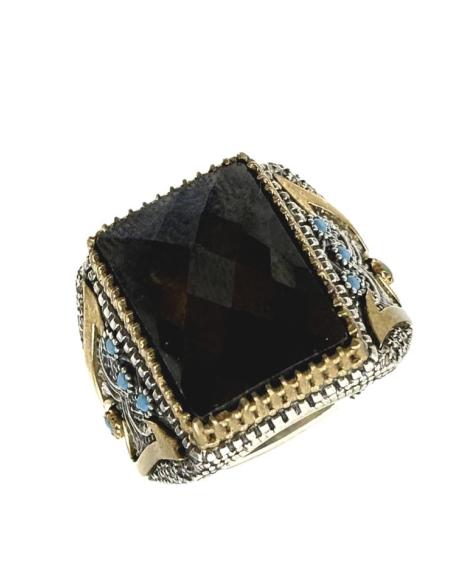 ANILLOS HOMBRE DE PLATA SELLOS CON PIEDRA NEGRA | SELLOS PLATA HOMBRE