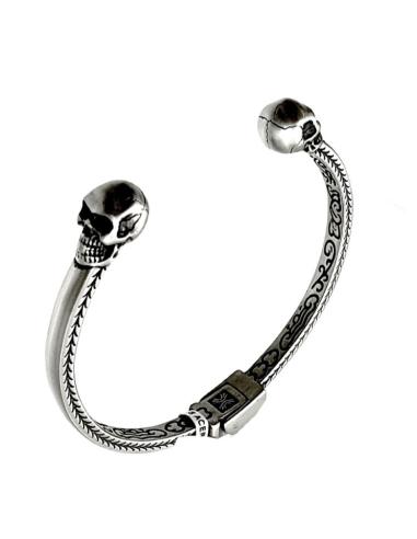 PULSERAS HOMBRE CALAVERAS ACERO JOYAS DE MODA | JOYAS CABALLERO