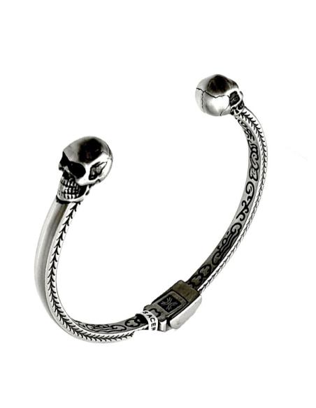 PULSERAS HOMBRE CALAVERAS ACERO JOYAS DE MODA | JOYAS CABALLERO