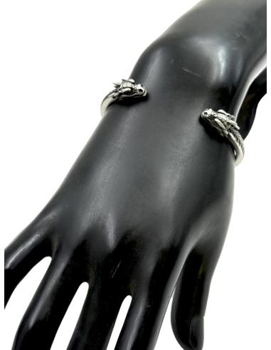 PULSERAS HOMBRE CON DRAGONES DE ACERO JOYAS MODA | JOYAS CABALLERO