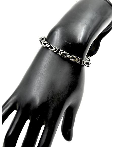 PULSERAS HOMBRE JOYAS EN ACERO ESLABON TAI | JOYAS MODA MASCULINA
