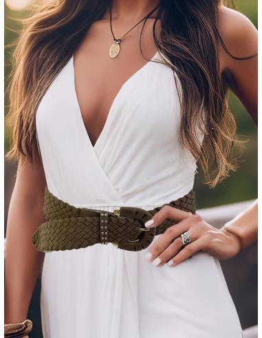 CINTURONES MUJER MARRONES ANCHOS DEFINE TU FIGURA | CINTURONES MODA