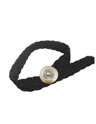 CINTURONES ANCHOS BOHO DE MUJER NEGROS | CINTURONES MODA