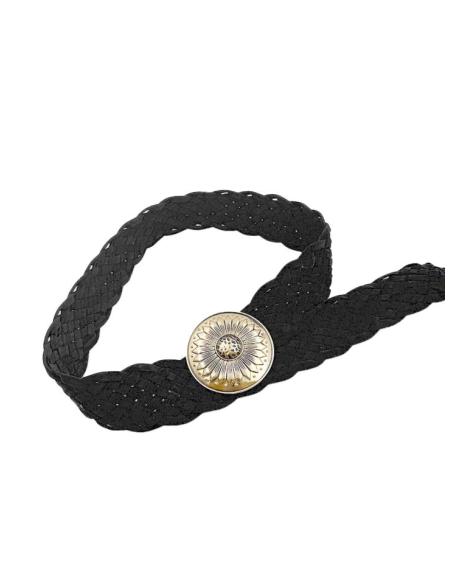 CINTURONES ANCHOS BOHO DE MUJER NEGROS | CINTURONES MODA