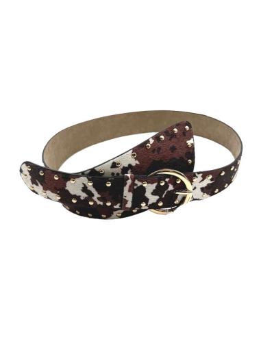 CINTURONES MUJER BLANCO Y MARRON CINTURA Y CADERA | CINTURONES MODA