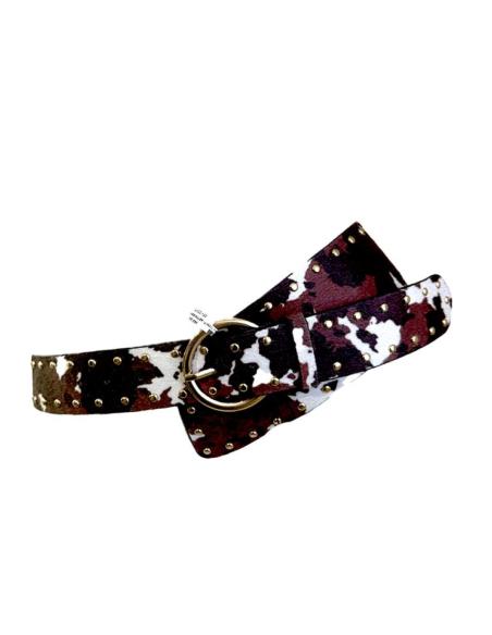 CINTURONES MUJER BLANCO Y MARRON CINTURA Y CADERA | CINTURONES MODA