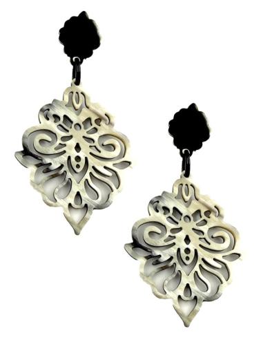 PENDIENTES LARGOS DE ASTA DISEÑO ORIGINAL CALADO | JOYAS AFRICA BOHO