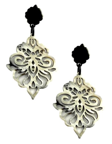 PENDIENTES LARGOS DE ASTA DISEÑO ORIGINAL CALADO | JOYAS AFRICA BOHO