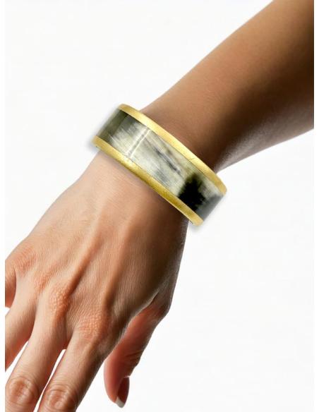 PULSERAS NEGRAS MUJER BRAZALETE ANCHO ASTA | ACCESORIOS BOHO AFRICA