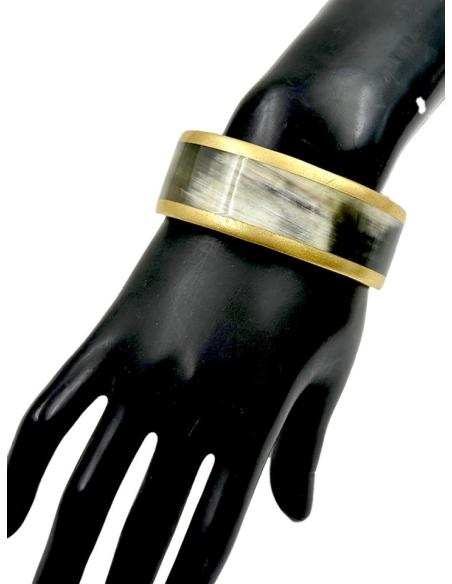 PULSERAS NEGRAS MUJER BRAZALETE ANCHO ASTA | ACCESORIOS BOHO AFRICA