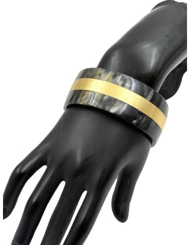 PULSERAS ANCHAS BRAZALETE AFRICA DE MUJER EN ASTA | ACCESORIOS TRIBALES