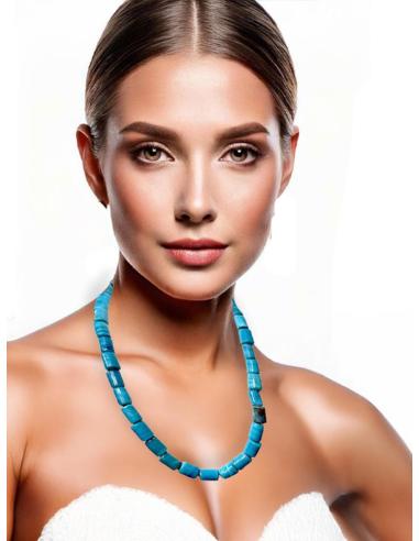 COLLARES AZULES IDEALES PARA EL VERANO DE CRISTAL ARTESANAL