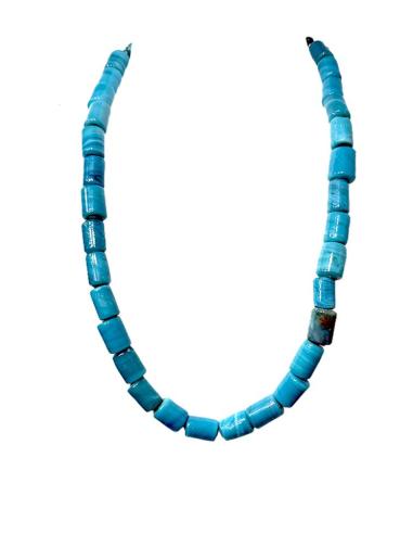 COLLARES AZULES IDEALES PARA EL VERANO DE CRISTAL ARTESANAL