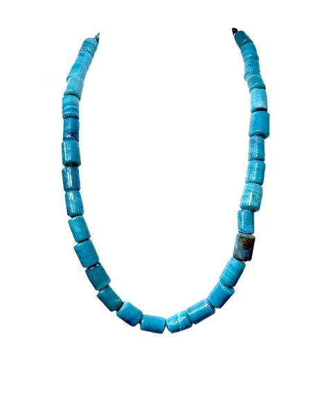 COLLARES AZULES IDEALES PARA EL VERANO DE CRISTAL ARTESANAL