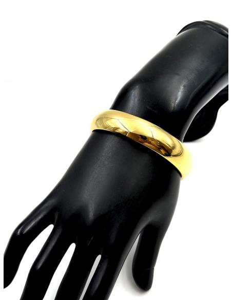 PULSERAS DORADAS MUJER ELEGANTE DISEÑO MEDIA CAÑA | BRAZALETES