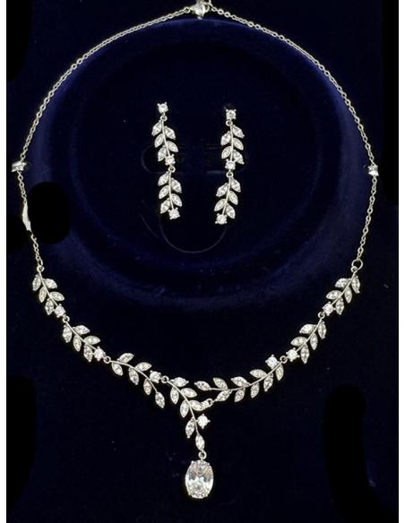 COLLARES NOVIA CON PENDIENTES JOYAS EXCLUSIVAS | JOYAS MADRINA