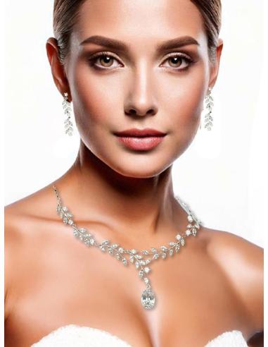 COLLARES NOVIA CON PENDIENTES JOYAS EXCLUSIVAS | JOYAS MADRINA