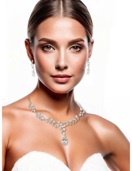 COLLARES NOVIA CON PENDIENTES JOYAS EXCLUSIVAS | JOYAS MADRINA