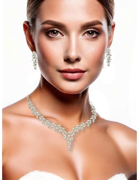 JOYAS NOVIAS COLLARES BODA Y PENDIENTES ELEGANTES | JOYAS MADRINA