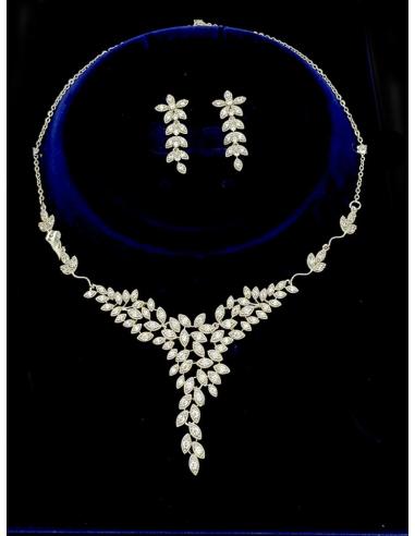 EXQUISITOS COLLARES Y PENDIENTES FLORES DE BODA | JOYAS MUJER