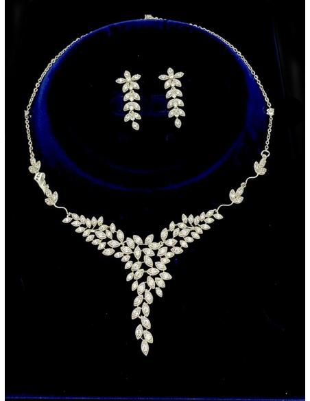 EXQUISITOS COLLARES Y PENDIENTES FLORES DE BODA | JOYAS MUJER