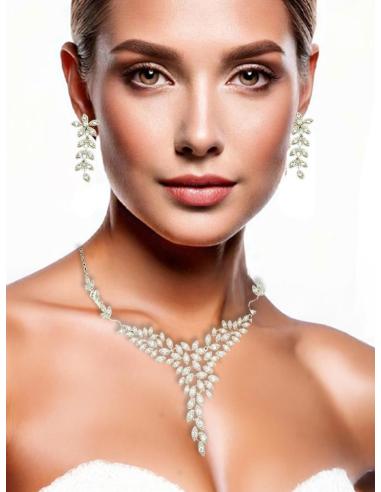 EXQUISITOS COLLARES Y PENDIENTES FLORES DE BODA | JOYAS MUJER