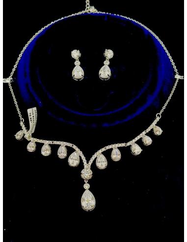 JOYAS BODA COLLARES NOVIA Y PENDIENTES CIRCON | JOYAS EXCLUSIVAS