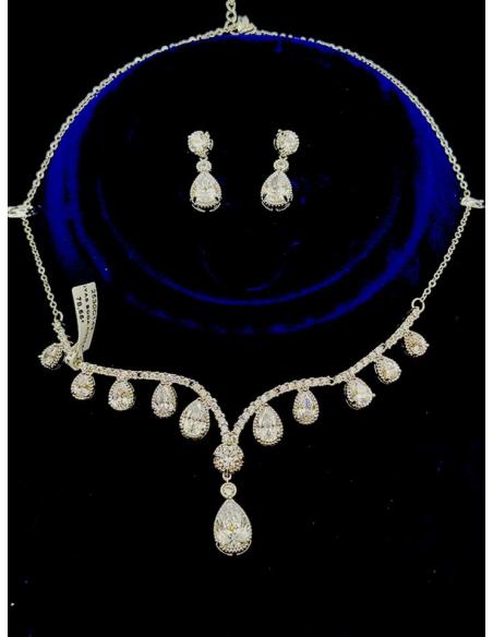 JOYAS BODA COLLARES NOVIA Y PENDIENTES CIRCON | JOYAS EXCLUSIVAS