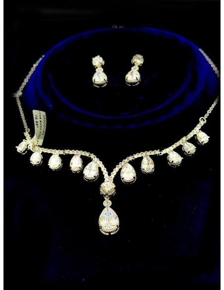 JOYAS BODA COLLARES NOVIA Y PENDIENTES CIRCON | JOYAS EXCLUSIVAS