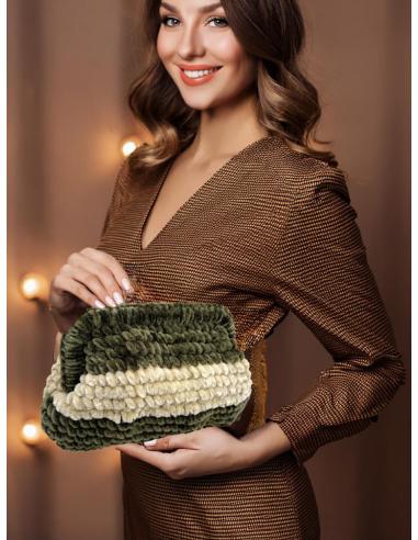 BOLSOS FIESTA VERDES CAZA Y BEIGE ATERCIOPELADOS | BOLSOS MODA MUJER