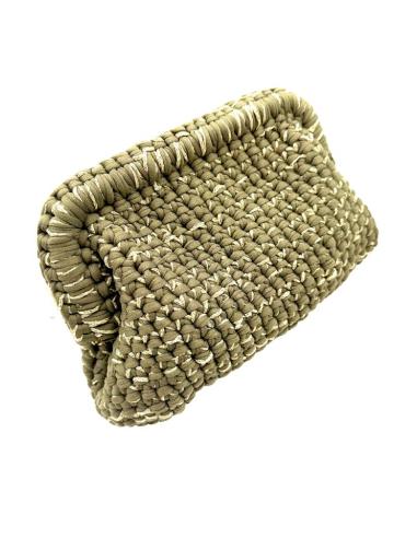 BOLSOS FIESTA Y BODA VERDE CAZA DE PUNTO CROCHET | BOLSOS MUJER