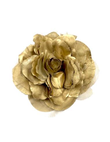 FLORES DORADAS GRANDES PARA BODAS Y BAUTIZOS | TOCADOS FLOR