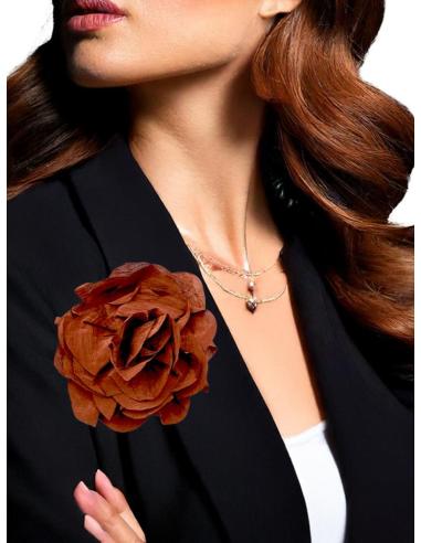 FLORES TELA TEJAS PARA INVITADAS Y MADRINAS BODAS | BROCHE Y TOCADO