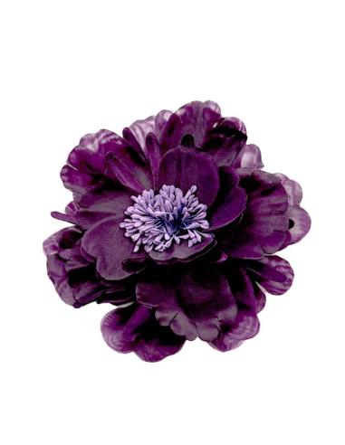 FLORES MORADAS BERENJENA OSCURO PARA BODAS | TOCADOS BROCHES