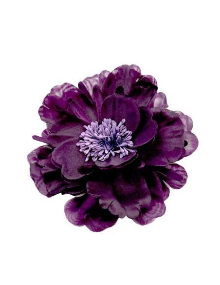 FLORES MORADAS BERENJENA OSCURO PARA BODAS | TOCADOS BROCHES