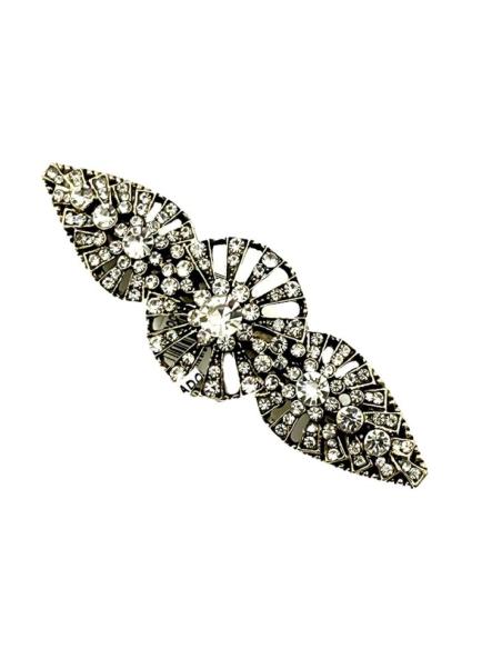 BROCHES VINTAGE PLATEADOS VIEJO BRILLO CRISTAL | BROCHES BODA