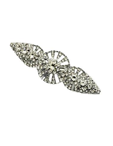 BROCHES PLATEADOS BRILLO CRISTAL ESTILO VINTAGE | BROCHES MUJER