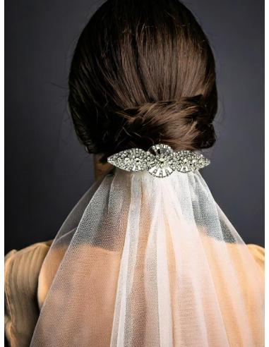 BROCHES PLATEADOS BRILLO CRISTAL ESTILO VINTAGE | BROCHES MUJER