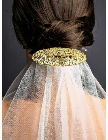 BROCHES VINTAGE DORADOS PARA MANTILLAS EN BODAS | BROCHES MUJER