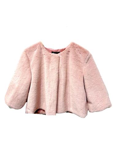 CHAQUETAS PELO ROSA NUDE INVITADA BODAS INVIERNO | ABRIGO CAPA