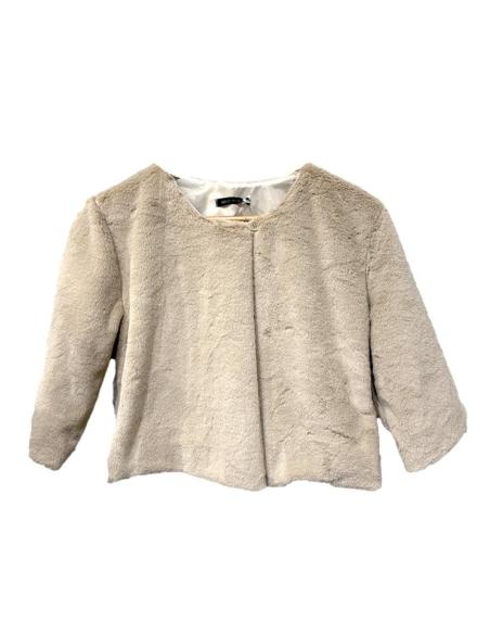 CHAQUETAS PELO BEIGE PARA INVITADAS BODAS INVIERNO | ABRIGO CAPA