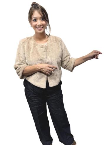 CHAQUETAS PELO BEIGE PARA INVITADAS BODAS INVIERNO | ABRIGO CAPA