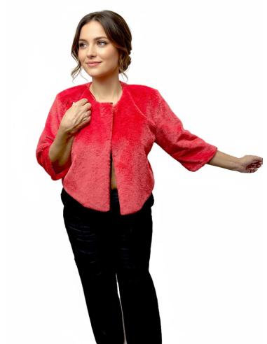 CHAQUETAS PELO ROJAS INVITADAS DE BODAS INVIERNO | ABRIGO CAPA