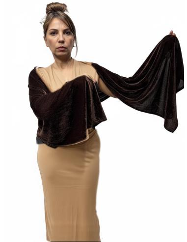 CHALES TERCIOPELO MARRONES INVITADA BODA INVIERNO | FIESTAS Y EVENTOS