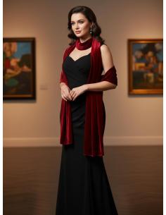 CHALES TERCIOPELO ROJOS INVITADAS DE BODA INVIERNO | FIESTAS Y EVENTOS