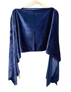 CAPAS TERCIOPELO AZUL MARINO PARA INVITADAS | BODAS Y FIESTAS 2