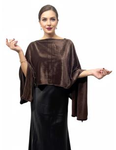 CAPAS TERCIOPELO MARRONES INVITADA BODA INVIERNO | BODAS Y FIESTAS