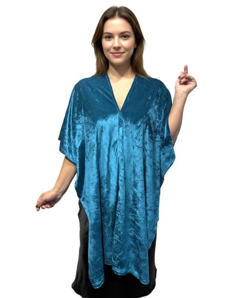 CAPAS TERCIOPELO AZULES MAR INVITADA BODA INVIERNO | BODAS Y FIESTAS