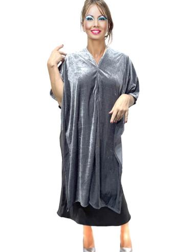 CAPAS TERCIOPELO GRIS PLATA DE INVITADA BODAS INVIERNO | BODAS Y FIESTAS